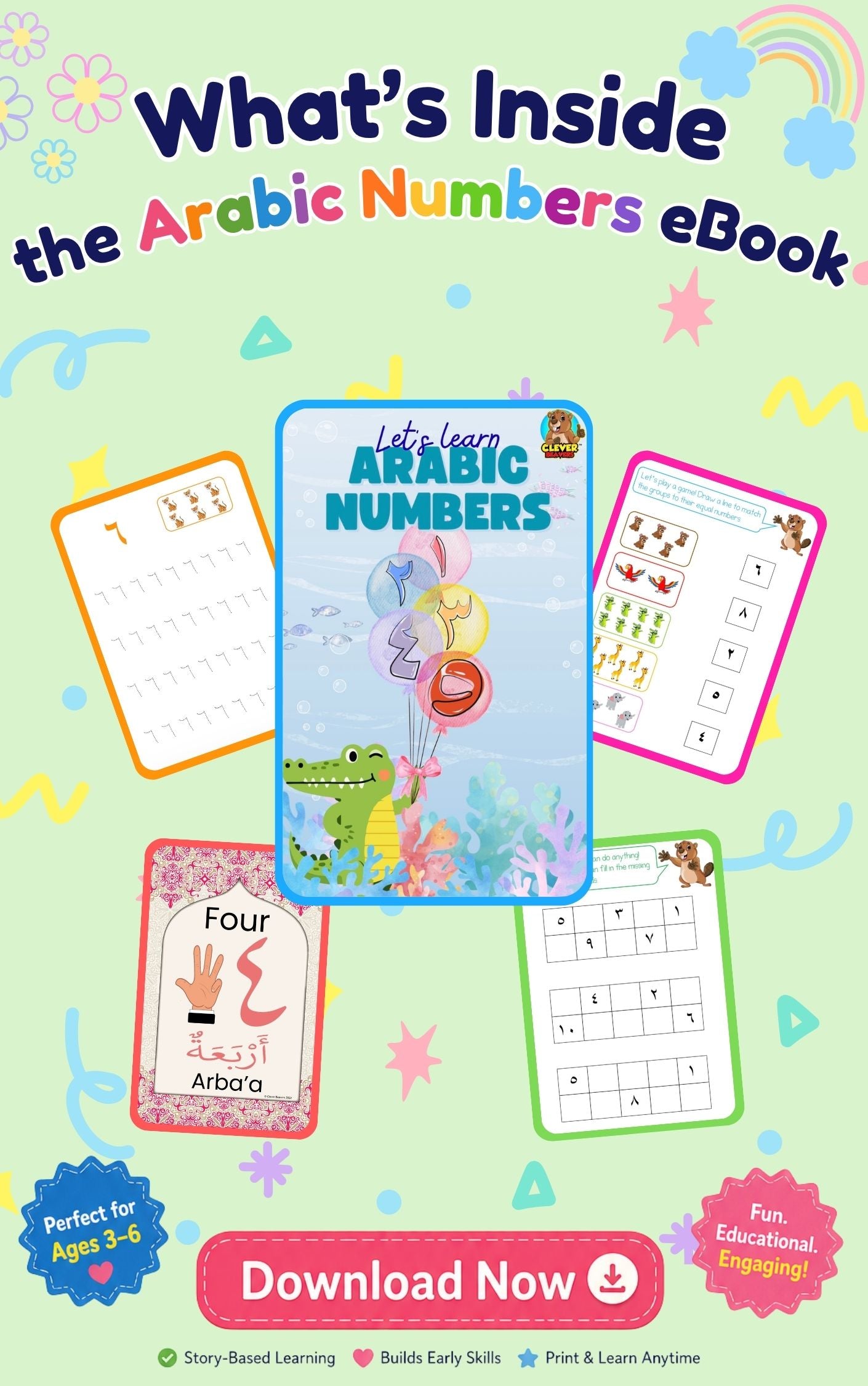 Arabic Numbers | Learn Arabic Numbers 1–10 for Kids