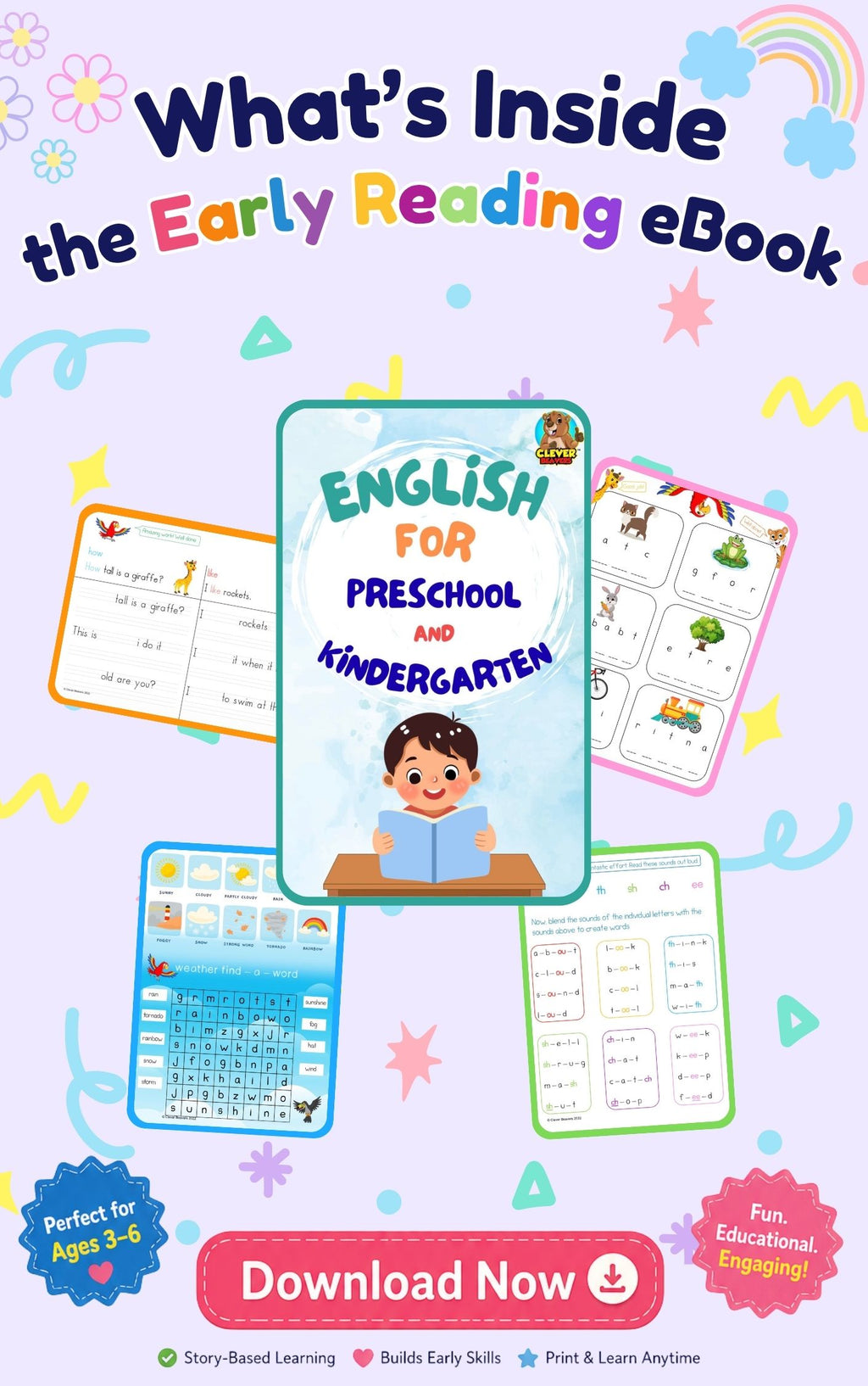 Early Reading Foundations | Preschool Phonics & Learn-to-Read Workbook