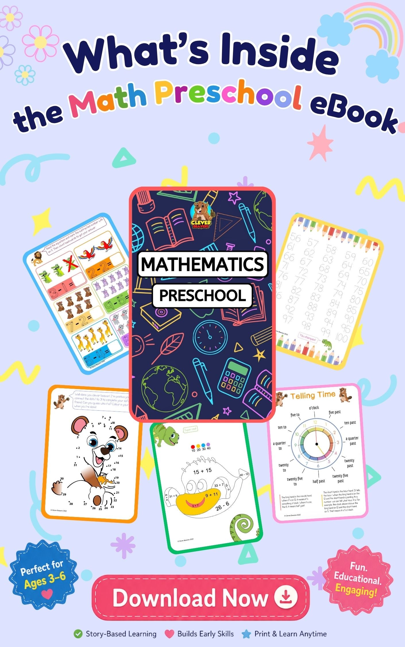 Mathematics Preschool | Preschool Maths Workbook & Early Numeracy Activities