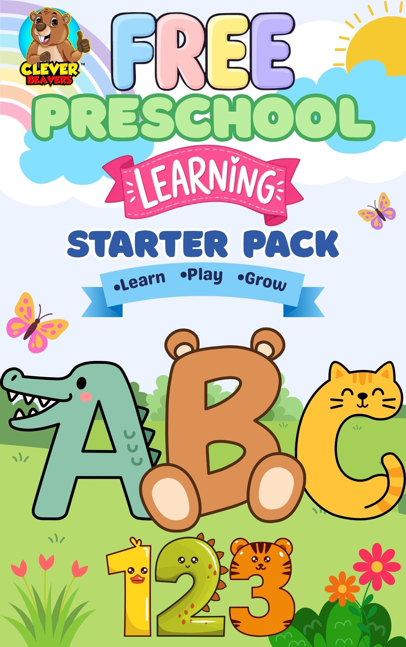 FREE Preschool Learning Starter Pack | Printable Preschool Worksheets & Activities